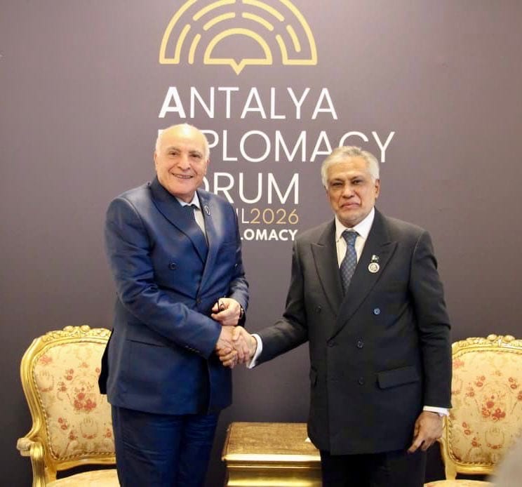 Algerian Fm Attaf Holds Talks With Dy Pm Ishaq Dar In Istanbul