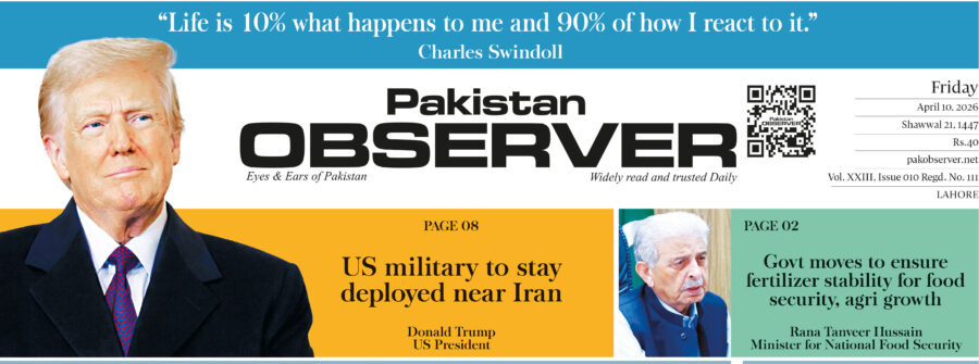 E-PAPER April 10 2026 LHR STATION - Pakistan Observer