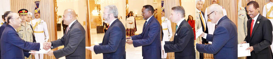 Envoys Of 6 Countries Present Diplomatic Credentials To President