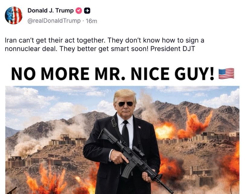 Im No More Mr Nice Guy Trump Warns Iran Amid Stalled Talks 