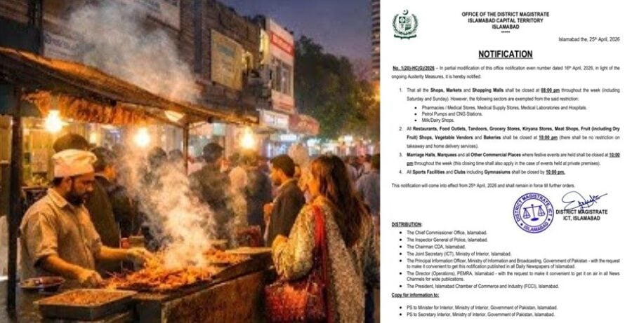 Islamabads New Business Timings Announced For Shops Markets And Services