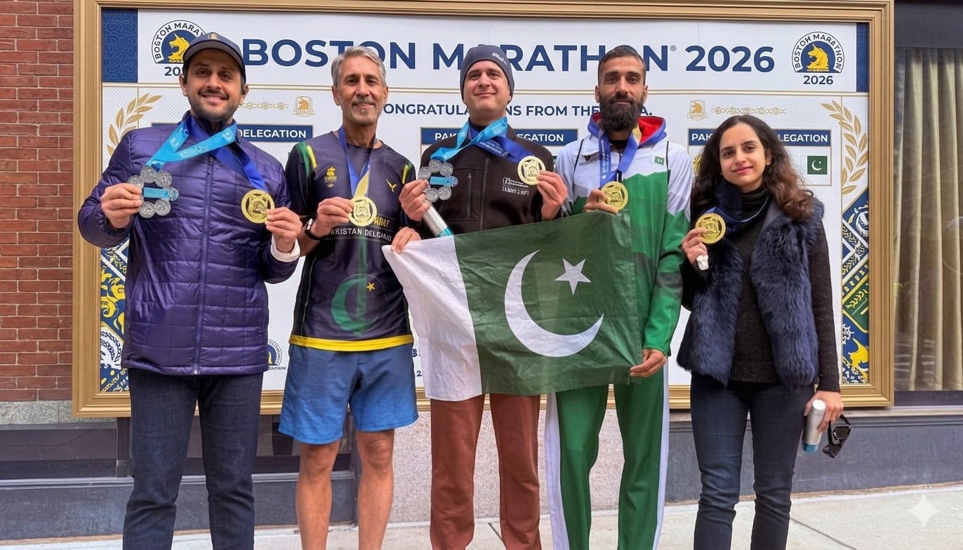 Karachi policeman emerges as fastest Pakistani at Boston Marathon 2026