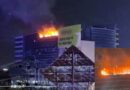 Massive Fire Breaks Out At Commercial Plaza At Liberty Roundabout Lahore