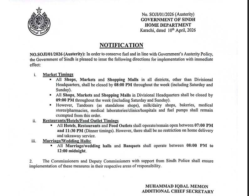 New Timings Announced For Markets Marriage Halls 