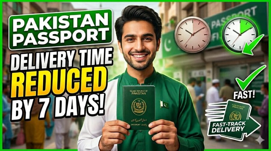Passport Delivery Time Reduced By 7 Days In Pakistan