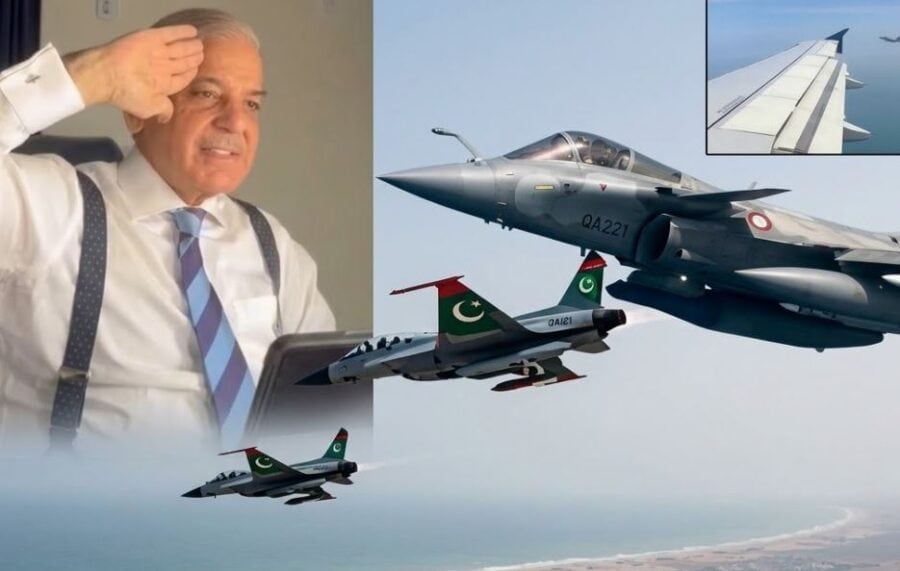 Qatar Honors Pakistani Pm Shehbaz Sharif With Fighter Jets Escort