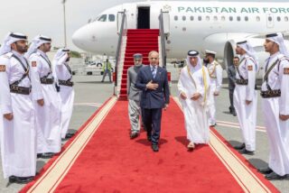Qatari Fighter Jets Accord Aerial Welcome To Pakistan Pm