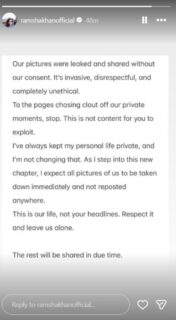Ramsha Khan Confirms Marriage With Khushal Khan Urges Privacy Over Leaked Photos 