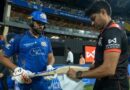 Rohit Sharma Seen Angry At Umpire Over Bat Check Delay During Ipl Match