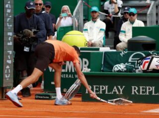 Russian Tennis Star Medvedev Suffers Shock Defeat Breaks Racket In Frustration