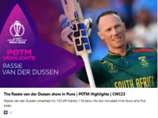 South Africas Rassie Van Der Dussen Retires From International Cricket 