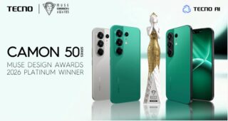 TECNO CAMON 50 Series Wins Red Dot & MUSE Design Awards 2026 for Innovative Smartphone Design