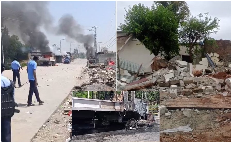 Violent Clashes In Islamabads Noorpur Shahan As Cda Operation Sparks Massive Protest