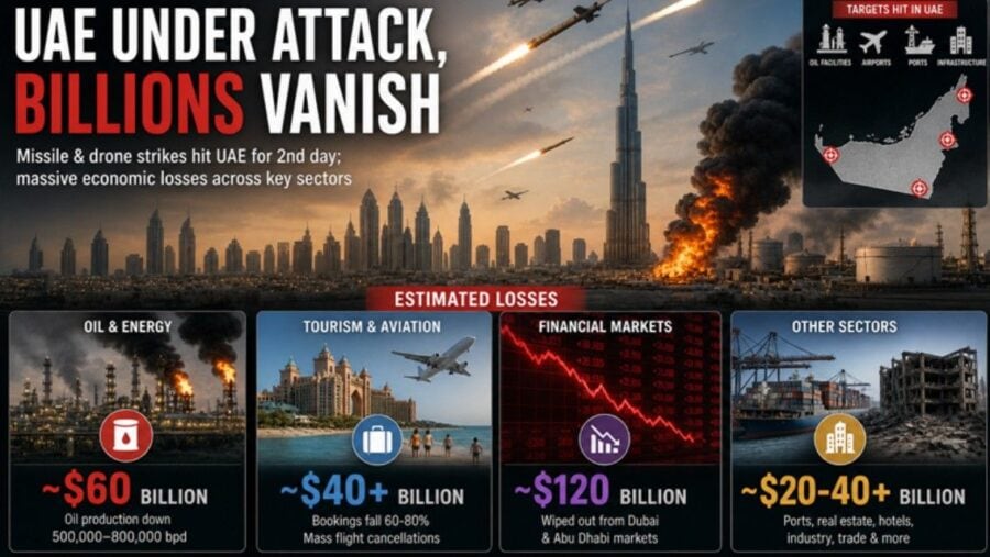 120billion Market Shock Oil Output Drop Hit Uae Amid Us Iran Escalation
