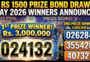 1500 Prize Bond Draw May 2026 Top Winners Announced