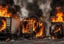 Cargo Carrying Goods Worth Rs20 Crores Reduced To Ashes In Balochistan Highway Attack