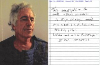 Court Releases Alleged Epstein Suicide Note Reigniting Death Controversy