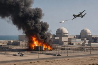 Drone Strike Sparks Fire Near Uaes Barakah Nuclear Power Plant