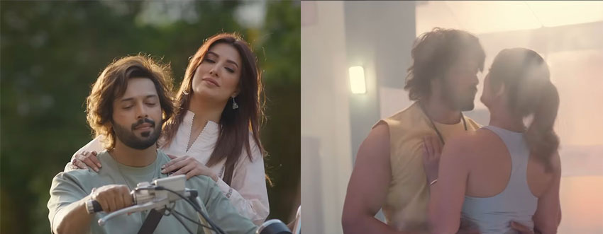 Fahad Mustafa Mehwish Hayat Set Screens On Fire With Bold Romance In Zara Zara