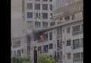 Fire Erupts At Karachis Karim Center Traffic Affected On Key Road