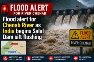 Flood Alert For Chenab River As India Begins Salal Dam Silt Flushing