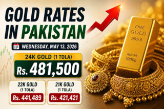 Gold Prices In Pakistan Today 24k 22k An 18k Rates On 13 May 2026