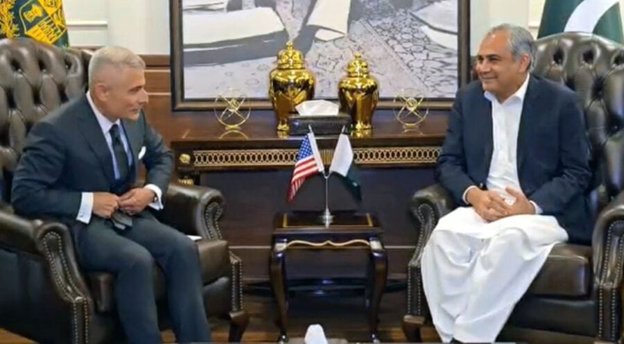 Interior Minister Naqvi Us Assistant Secretary Kapur Discuss Bilateral Ties