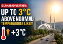 Islamabad Weather Up To 3c Above Normal Temperatures Likely