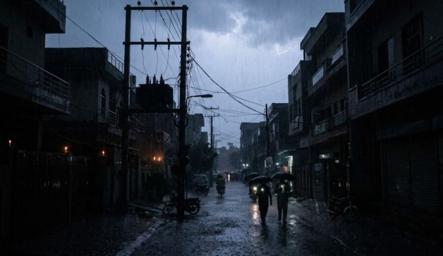 Lahore Plunged Into Darkness As 250 Feeders Trip Amid Heavy Rain Hailstorm