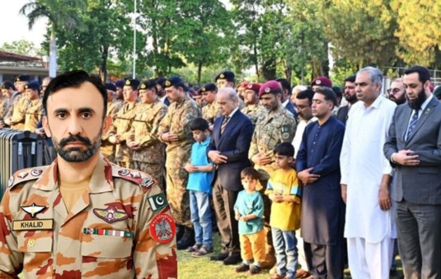 Pm Field Marshal Lead Tributes At Lt Col Khalid Hussain Shaheeds Last Rites