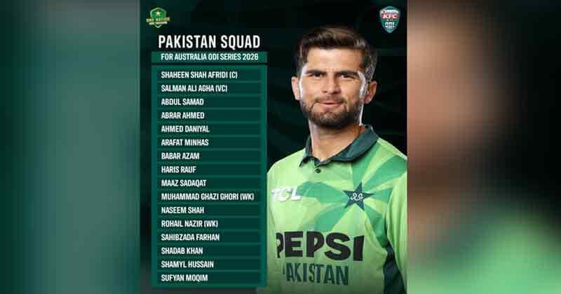 Rizwan Dropped As Pakistan Squad For Australia Odi Series 2026 Announced
