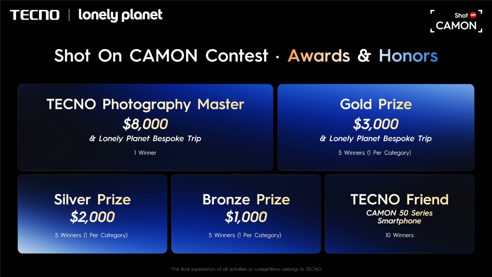 Tecno Unveils Shot On Camon Contest 2026 Jointly With Lonely Planet 