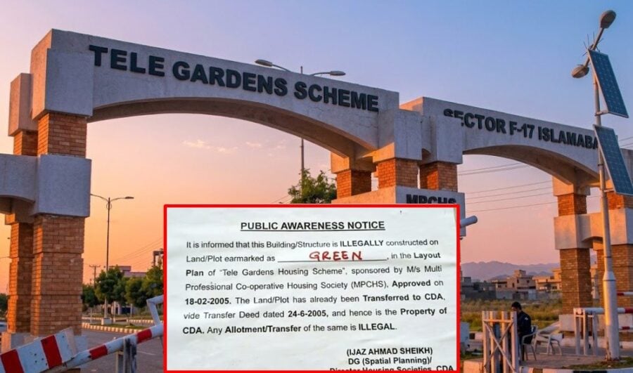 Tele Gardens Housing Scheme Faces Cda Crackdown Over Illegal Green Land Development