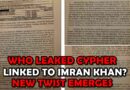 Who Leaked Alleged Cypher Mystery Deepens Over Imran Khan Ouster Claims