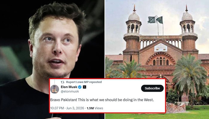 Bravo Pakistan Elon Musk Praises Lahore High Court Verdict In Motorway Rape Case