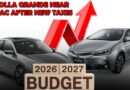Budget 2026 27 Toyota Corolla Top Variant To Cost Rs80lac After 6 Environmental Levy