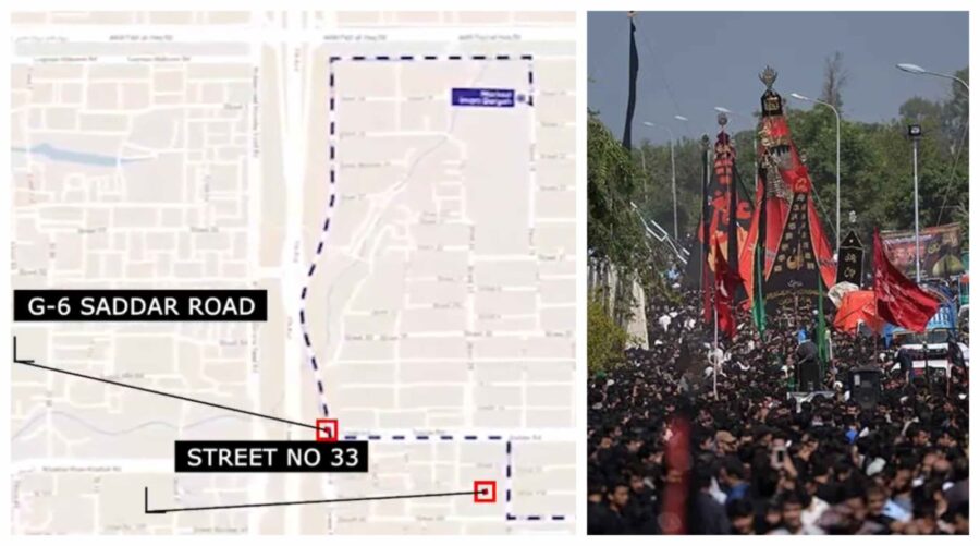 Islamabad Roads Closure Update Today Amid Muharram 9 Processions
