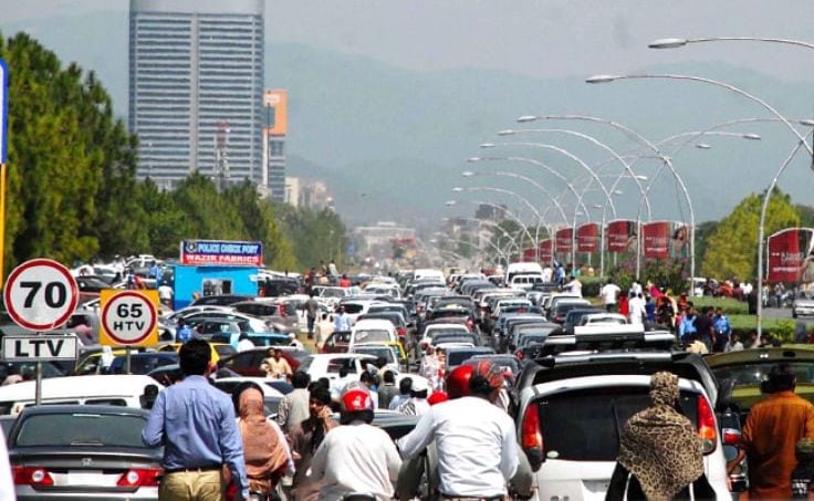 Islamabad Traffic Update Constitution Avenue Closed Amid Govt Employees Protest