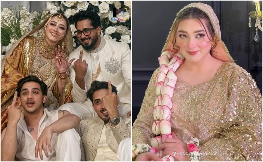 Momina Iqbals Wedding Photoshoot Triggers Backlash Over Viral Middle Finger Gesture