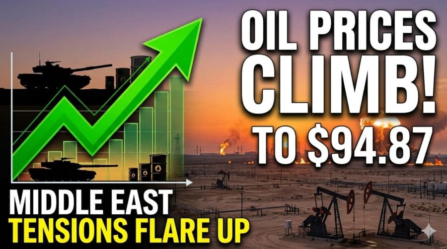 Oil Prices Climb To 94 87 Per Barrel As Middle East Tensions Flare Up