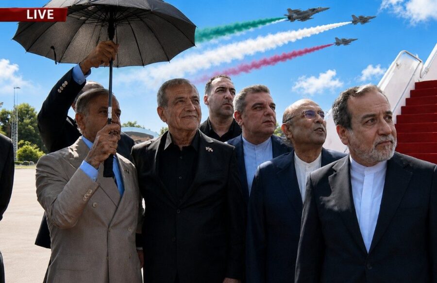 Paf Jets Roar Across Skies As Pakistan Accords Iranian President Grand State Welcome