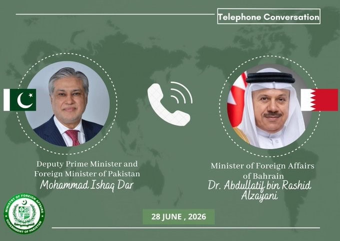 Pakistan Bahrain Discuss Regional Situation After Islamabad Mou
