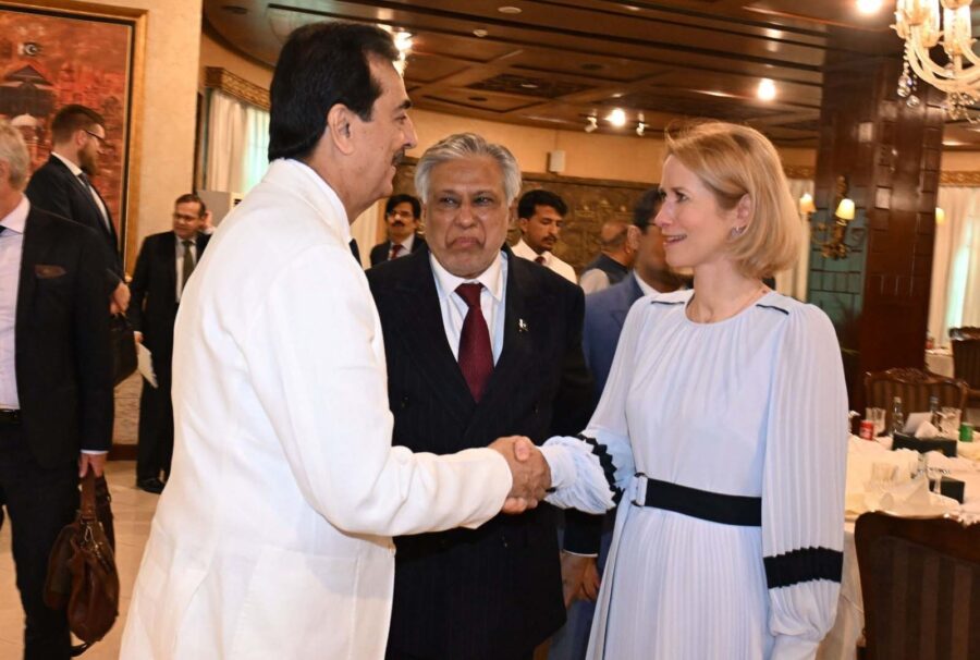 Senate Chairman Gilani Holds Informal Discussion With Kaja Kallas