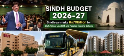 Sindh Earmarks Rs70billion For Siut Yellow Line Brt And Peoples Housing Scheme