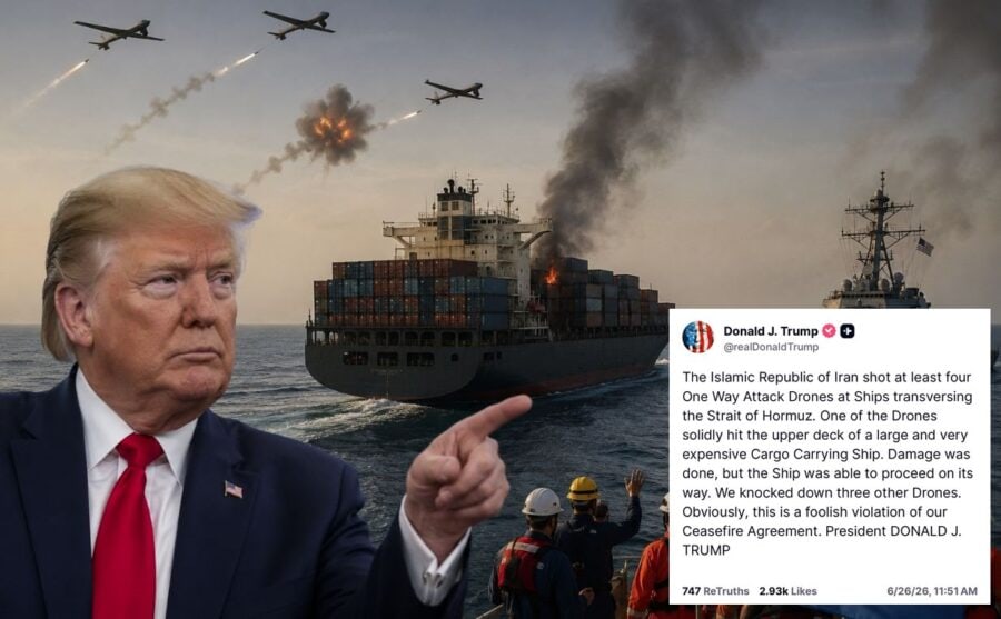 Trump Slams Iran For Hormuz Drone Attack As Maritime Safety Fears Grow