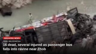 16 Dead Several Injured As Passenger Bus Falls Into Ravine Near Zhob