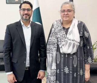 Ambassador Saqlainsyedah Meets Munich Based Journalist Saud Bin Nauman At Pakistan Embassy Berlin