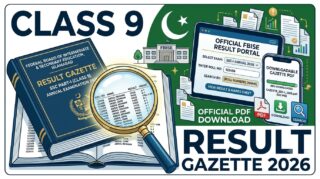 Federal Board Class 9 Results Gazette 2026 Pdf