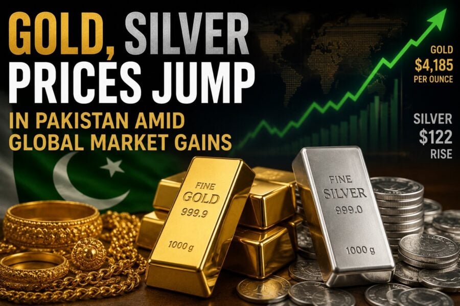 Gold Silver Prices Jump In Pakistan Amid Global Market Gains
