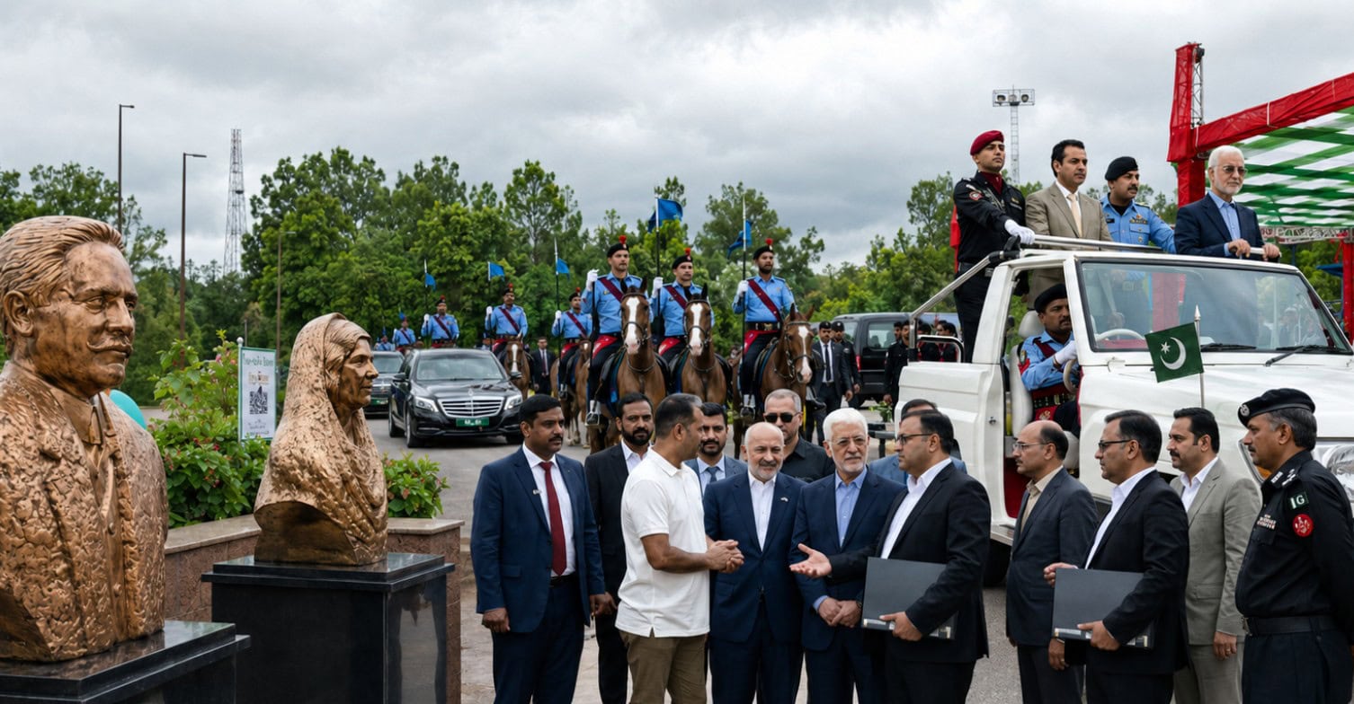 Iranian Interior Minister Honoured With Guard Of Honour At Pakistan Monument 